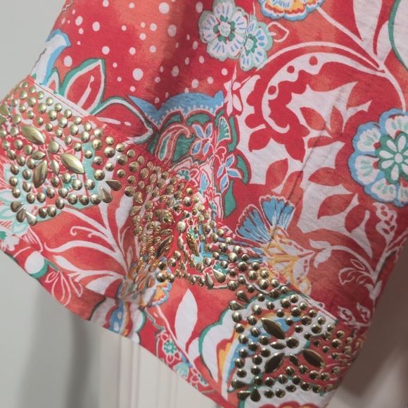 Ruby Rd. Colorful Floral Tunic - Picture 4 of 7